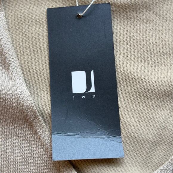 JWD V-NECK LONG SLEEVE RELAXED FIT PULLOVER SWEATER IN KHAKI NWT WOMEN'S LARGE - Picture 12 of 15